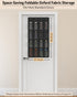 16 Closet 4 dodowin Over the Door Shoe Organizer Rack, Large Breathable Mesh Pockets, Foldable Hanging Storage Holder
