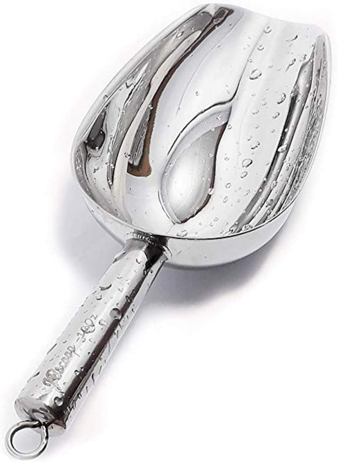 JBscoop 9.6 Inch Stainless Steel Heavy Duty Food Scoop, 8 Oz, Dishwasher Safe for Kitchen Bar Party Wedding