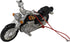 Black Motorcycle Hanging Christmas Ornament with Flames, Resin