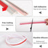 Collapsible Shower Threshold Water Dam Barrier, 39 Inch Self Adhesive Silicone Splash Guard for Bathroom Kitchen