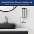 AIKE Wall-Mount Automatic Liquid Soap Dispenser, 27oz Large Capacity, Brushed Stainless Steel Finish