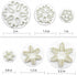 HiParty 6Pcs/Set Snowflake Fondant Cutter, Cookie Cutter Set with 6 Snowflake Shapes, White/Transparent