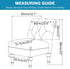Armless MIFXIN Accent Chair Covers Stretch Slipper Chair Couch Slipcovers Removable Washable Furniture Protector Covers
