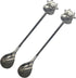 Maydahui 2PCS Cow Spoon - 5.9inch 18/10 Stainless Steel Coffee Spoon, Cartoon Animal Dessert Spoon for Kitchen