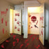 Tuzuaol 119 PCS Bloody Halloween Decorations, Handprint Footprints Knife Stickers for Zombie Party Supplies