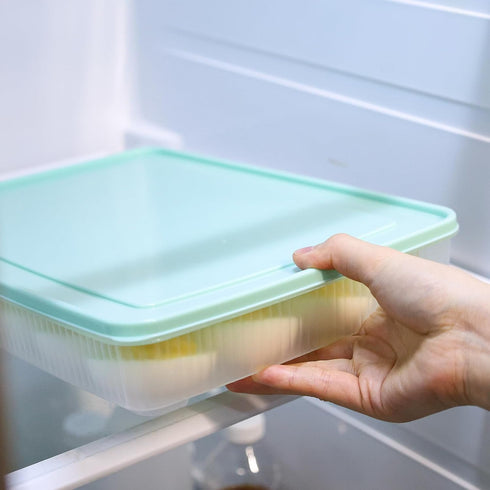 2PCS Deviled Egg Containers with Lid - Portable Storage Carrier for Refrigerator, Holding 48 Eggs for Easter Party
