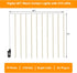 8FT 210 Decor(8 7ft) Vigdur Led Curtain String Lights, Window Fairy Lights for Bedroom with Warm LEDs, Hanging Twinkle
