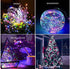 Curtain Lights String Lights Bedroom - 300 LED 9.8x9.8Ft Twinkle String Light Decorations for Indoor Outdoor Decor