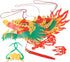 AMS 3D Chinese New Year Paper Dragon Garland Hanging Decoration for New Year Party (39 inch)