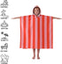 MONOBLANKS 30" 30" 3-10 Swimming, Striped Hooded Towels for Kids, x Soft Absorbent Beach Poncho Towel for Years Boys