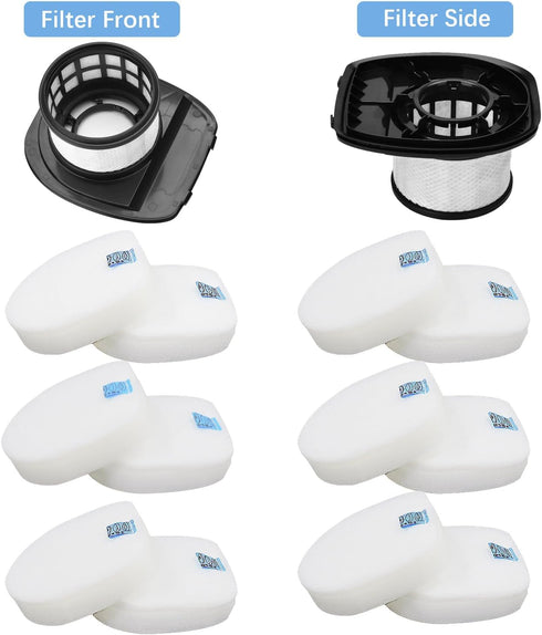 IX140 IX141 IX142 Filters, Lichelete Filters for Shark Rocket Pet Pro, 2 Pack Filter, Foam and Felt Filter Kit