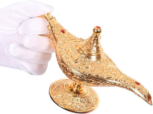 Gusnilo Rare Legend Aladdin Magic Lamp Collector's Edition, Alloy Color