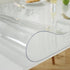 16 24 Inch, 1.5mm LovePads Clear Desk Mat x Thick Clear Table Protector, Waterproof Plastic Table Cover Protector, PVC