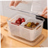 1pc Double Storage Basket, Plastic Drawer Organizer Box, Clear Over The Sink Colander Strainer Basket for Refrigerator