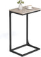 VASAGLE C-Shaped End Table, Side Table for Sofa, Couch Table with Metal