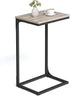 VASAGLE C-Shaped End Table, Side Table for Sofa, Couch Table with Metal