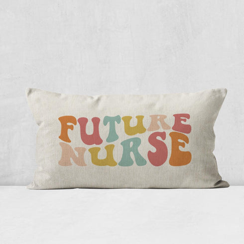 Mancheng-zi Groovy Future Nurse Pillow Covers - 12x20, Student Nurse Graduation Gifts
