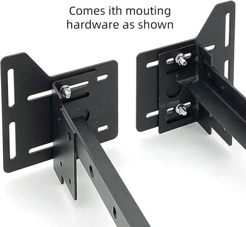 2Pcs Bed Frame Conversion Kit, Heavy Duty Adapter Bracket, Headboard Attachment with Hardware, Full to Queen