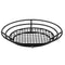 G.E.T. Enterprises 4-38804 Oval Basket, 11" x 8", 2.25" Clipper Mill, Iron Polyethylene Coated, Black