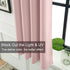LA PALMA Thermal Insulated Blackout Grommet Curtains, Darkening Window Drapes for Living Room, Pack of 2 Panels
