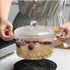 Glass Saucepan with Cover, Heat-resistant Stovetop Pot for Pasta, Soup, Milk, Baby Food (64oz/1900ml)