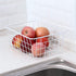 Set of 4 Redrubbit Wire Storage Baskets, Large Farmhouse Metal Freezer Organizer Bins with Handles for Kitchen