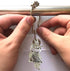 Country Shower Curtain Hooks Set of 12 - Rust Proof Brushed Nickel Rings with Owl Pendant Accessories