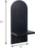Set 2, Yorkmills Sconces Wall Decor of Wall Candle Holder Rustic Home Decor, Floating Candle Sconces Shelf Black Wall