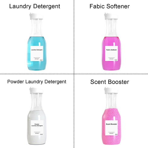 54 OZ 3Pack Laundry Detergent Dispenser, Laundry Soap Dispenser, Liquid Laundry Detergent Container and Organizer