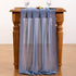 Socomi Dusty Blue Chiffon Table Runner 14ft, 29x170 Inches, Sheer Rustic Wedding Runner for Easter Spring Bridal Shower