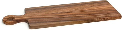 Lipper International Acacia Wood Serving and Cutting Board, 19.75" x 7" x 0.5"