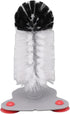 Bottle Cleaning Brush, Plastic Single Head Glass Washer with Suction Cup for Beer Cup, Long Leg Cup, Red Wine Glass