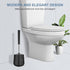 SetSail Toilet Brush and Holder, Automatic Toilet Bowl Brushes for Bathroom, Ventilated Toilet Scrubber