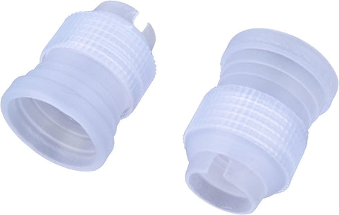 BronaGrand 10pcs Plastic Standard Couplers for Cake Decorating, Pipe Tip Coupler for Icing Nozzles, White