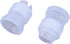 BronaGrand 10pcs Plastic Standard Couplers for Cake Decorating, Pipe Tip Coupler for Icing Nozzles, White