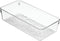iDesign 49250 Drawer Organizer Tray, BPA-Free Plastic, 12" x 6" x 3", Clear