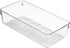 iDesign 49250 Drawer Organizer Tray, BPA-Free Plastic, 12" x 6" x 3", Clear