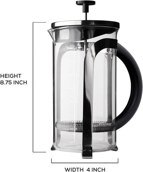 aerolatte 8-Cup French Press Coffee Maker, 34-Ounce Capacity