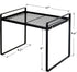 Cabinet Shelf, 13" Kitchen Counter Shelf, Metal Wire Stackable Spice Rack for Kitchen Pantry Bathroom Storage