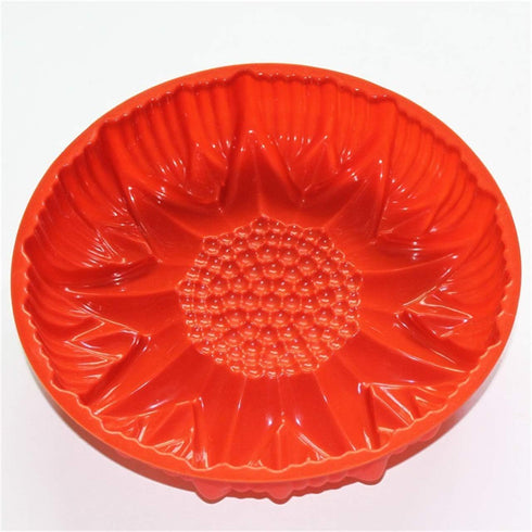 9.8'' Sunflower Birthday Cake Mold Silicone Baking Molds for Party Cake, Dessert, Tart, Pie, Flan