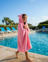 24"x48"+8"/Hooded BAGNO MILANO Kids Organic Turkish Cotton Hooded Beach Cover-Up Towel, GOTS Certified, for Boys