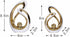 JKUDTQL 2 PCS White Gold Decor Accent Ceramic Statue White Mid Century Modern Home Decor Accents Sculpture Decorations