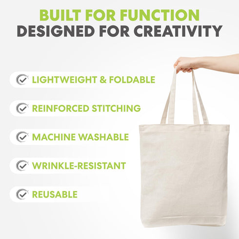 SIMPLI-MAGIC Versatile Canvas Tote Bags for Everyday Use
