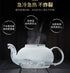 Glass Teapot 20oz with Infuser, Borosilicate Kettle Set for Loose Tea, Stovetop and Microwave Safe