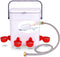 Automatic Chicken Waterer with Float Valve Kit Hose Attachment and 4 Poultry