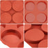 JOERSH 2-PK Silicone Egg Molds, 4 Inch Jumbo Muffin Top Baking Pans for Breakfast Egg Sandwich