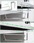 YQh Stainless Steel Cabinet Door Trash Bag Holder for Kitchen Cabinet Door and Drawer, Cabinet Door Hook Adjustable