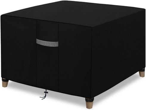Dokon Patio Ottoman Covers Waterproof Outdoor Side Table Cover with Air Vents, Windproof