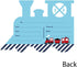 Set 12 Big Dot of Happiness Railroad Party Crossing - Shaped Fill-In Invitations - Steam Train Birthday Party or Baby