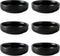 Dipping Bowls Set, 2 oz Ceramic Sauce Dishes, Small Bowls for BBQ, Condiments, Appetizer, Dessert, Set of 6 (Black)